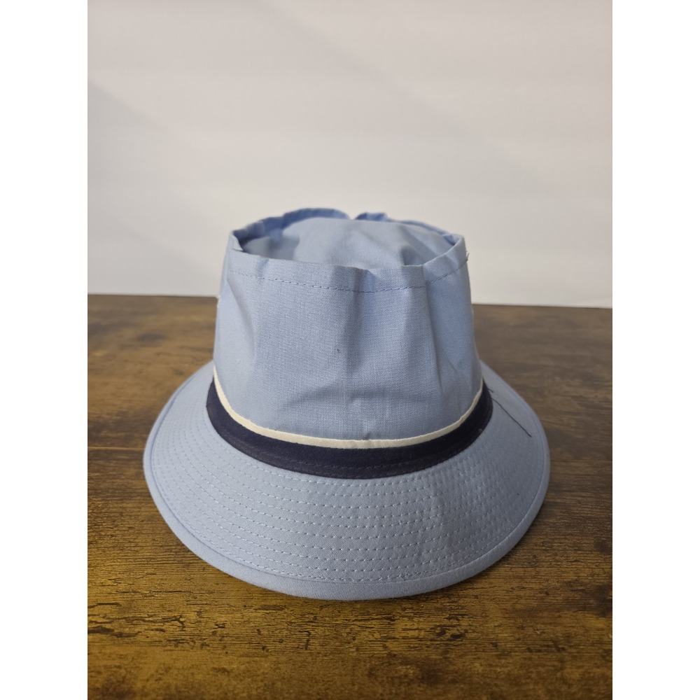 Vintage Dorfman Pacific Light Blue Bucket Hat Packable Golf Fishing Mens Large
